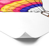 Warmluchtballonafbeelding cartoon poster (Hoek)
