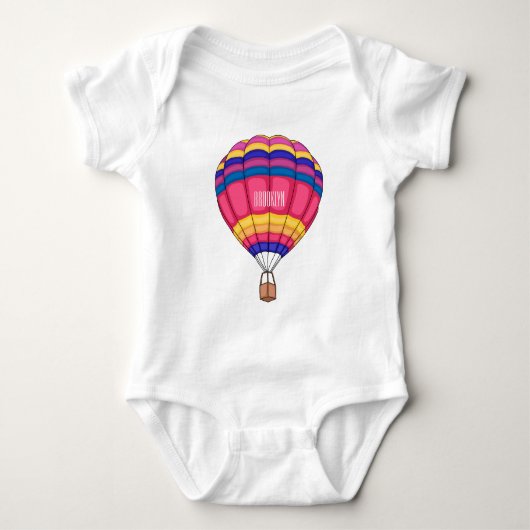 Warmluchtballonafbeelding cartoon romper (Voorkant)