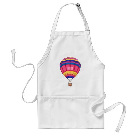 Warmluchtballonafbeelding cartoon standaard schort (Voorkant)