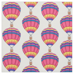 Warmluchtballonafbeelding cartoon stof