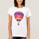 Warmluchtballonafbeelding cartoon t-shirt (Voorkant)