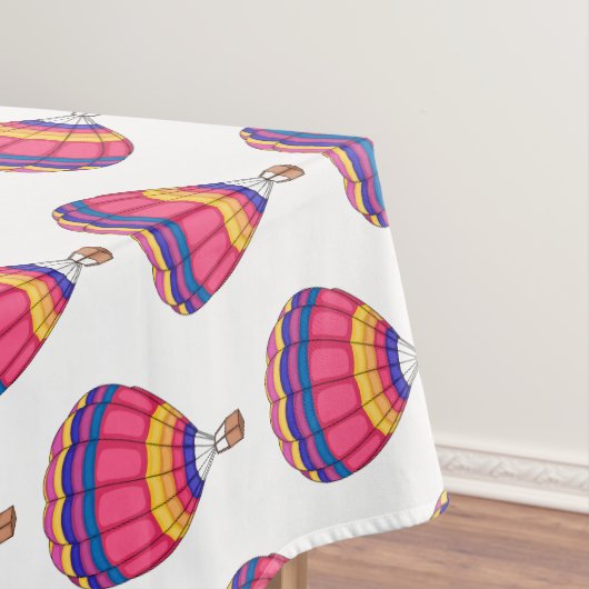 Warmluchtballonafbeelding cartoon tafelkleed (Voorbeeld)