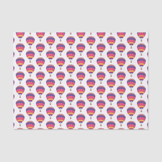 Warmluchtballonafbeelding cartoon tissuepapier (Voorkant)