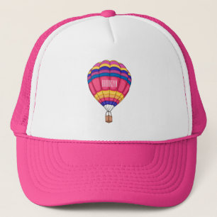 Warmluchtballonafbeelding cartoon trucker pet