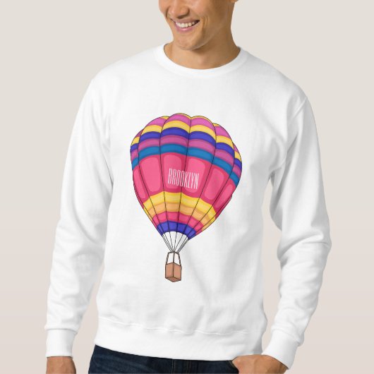 Warmluchtballonafbeelding cartoon trui (Voorkant)