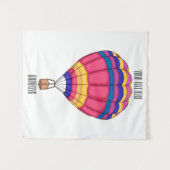Warmluchtballonafbeelding cartoon wandkleed (Voorkant (horizontaal))