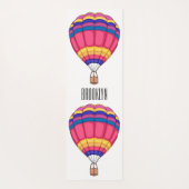 Warmluchtballonafbeelding cartoon yogamat (Achterkant)