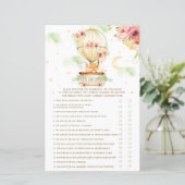 Warmluchtballondieren boven of onder Baby (Staand voorkant)