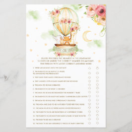 Warmluchtballondieren boven of onder Baby