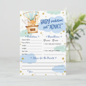 Warmluchtballondieren Kaart (Staand voorkant)