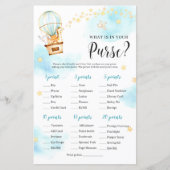 Warmluchtballondieren wat er in uw handtas zit (Voorkant)