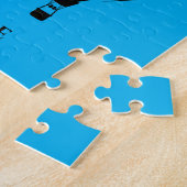 Warmluchtballonpuzzel met de naam van het kind. legpuzzel (Zijkant)