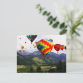 WarmluchtballonRide in de Rockies Briefkaart (Staand voorkant)