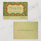 Warmly Yours [green] Chubby-Visitekaartjes Visitekaartje (Voorkant / Achterkant)