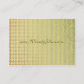 Warmly Yours [green] Chubby-Visitekaartjes Visitekaartje (Achterkant)