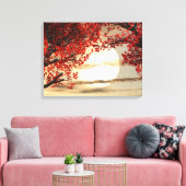 Warmmakende en vredige bomen verpakt Canvas Afdruk (Insitu (Woonkamer))