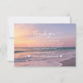 Warmocean Zeezicht Foto Ter Herinnering  Bedankkaart (Voorkant)