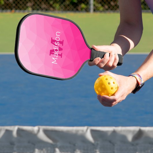 Warmpauze Gradiënt Geometrisch Mesh Patroon Monogr Pickleball Paddle (Insitu)
