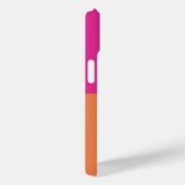 Warmpink En Oranje Kleurblokken Case-Mate iPhone Case (Achterkant / Rechts)