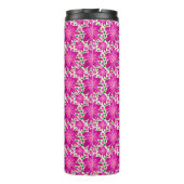 Warmpjes Roze Bloemendessinpatroon Thermosbeker (Achterkant)