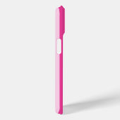 Warmpjes Roze en Roze Monogram Strepen Case-Mate iPhone Case (Achterkant / Rechts)