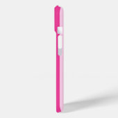 Warmpjes Roze en Roze Monogram Strepen Case-Mate iPhone Case (Achterkant / Links)