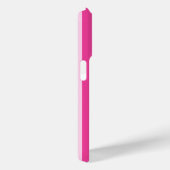 Warmpjes roze en roze monogramstrepen Case-Mate iPhone case (Achterkant / Rechts)
