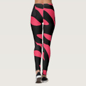 Warmpjes roze, grijs en zwart Camo abstract Leggings (Achterkant)