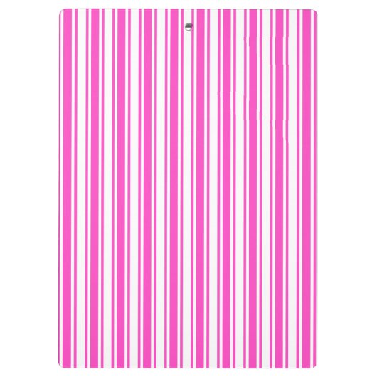 Warmroze en witte snoepjes strepen klembord (Achterkant)