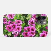 warmroze geraniumbloemen die op een Struik groeien Case-Mate iPhone Case (Achterkant (horizontaal))