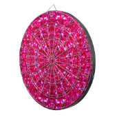 warmroze glitter dartbord (Voorkant Rechts)