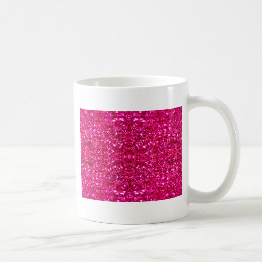 warmroze glitter koffiemok (Rechts)