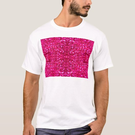 warmroze glitter t-shirt (Voorkant)