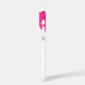 Warmroze hartdraak op wit Case-Mate iPhone case (Achterkant / Links)