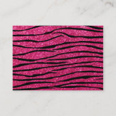 Warmroze zebrastrepen visitekaartje (Achterkant)