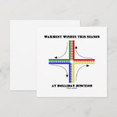 Warmst wil dit seizoen op Holliday Junction Feestdagenkaart (Voorkant / Achterkant)
