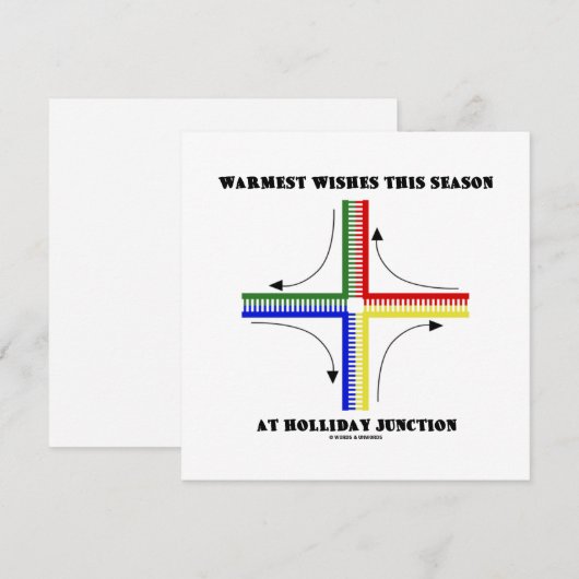 Warmst wil dit seizoen op Holliday Junction Feestdagenkaart (Voorkant / Achterkant)