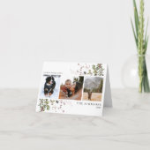 Warmst Wishes Warm Winter 3 Foto Holiday Kaart (Voorkant)