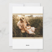 Warmste feestdag maakt moderne feestdag fotokaart feestdagenkaart (Achterkant)