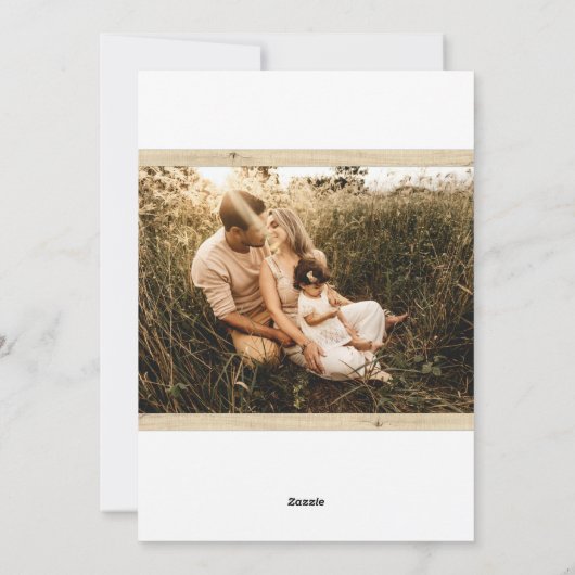 Warmste feestdag maakt moderne feestdag fotokaart feestdagenkaart (Achterkant)