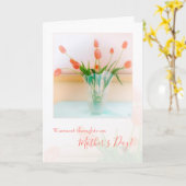 Warmste gedachten, herinnering op Moederdag Kaart (Gele Bloem)