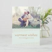 Warmste gewas, Polka Dots Feestdagenkaart (Staand voorkant)