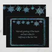 Warmste groeten van het seizoen Zakelijk vriendeli Feestdagenkaart (Voorkant / Achterkant)