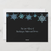 Warmste groeten van het seizoen Zakelijk vriendeli Feestdagenkaart (Achterkant)