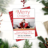 Warmste kerstfoto feestdagenkaart