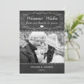 Warmste kerstkaartje met Chalkboard Feestdagenkaart (Staand voorkant)