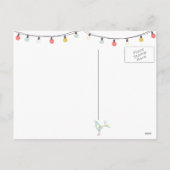 Warmste kerstman met  stijl feestdagenkaart (Achterkant)