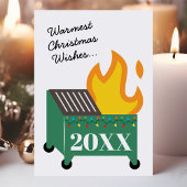 Warmste kerstvakantie 2020 feestdagen kaart