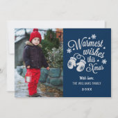 Warmste landschappen| Kerstfoto Feestdagenkaart (Voorkant)