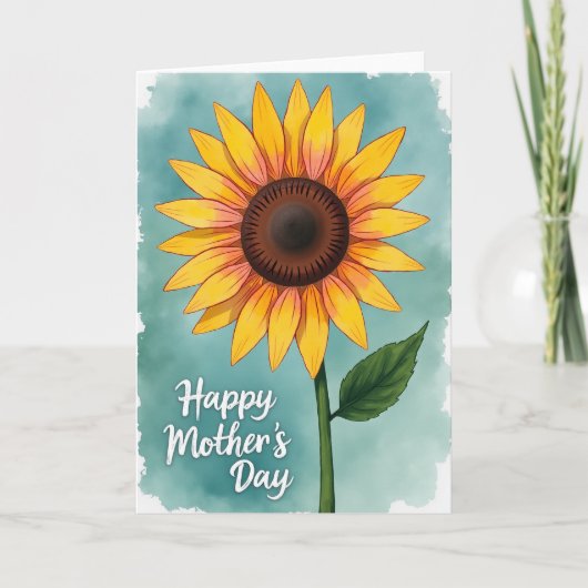Warmste Moederdag Bloemkaart Kaart (Voorkant)